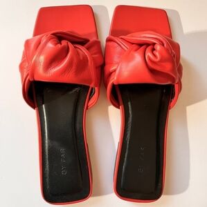 By Far Lima Knot-Detailed Slip-on Sandals size 6.5